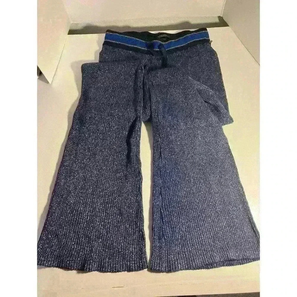 Scotch & Soda Flared Lurex Pants High Rise Metallic Knit Stretch Size S - Picture 6 of 12